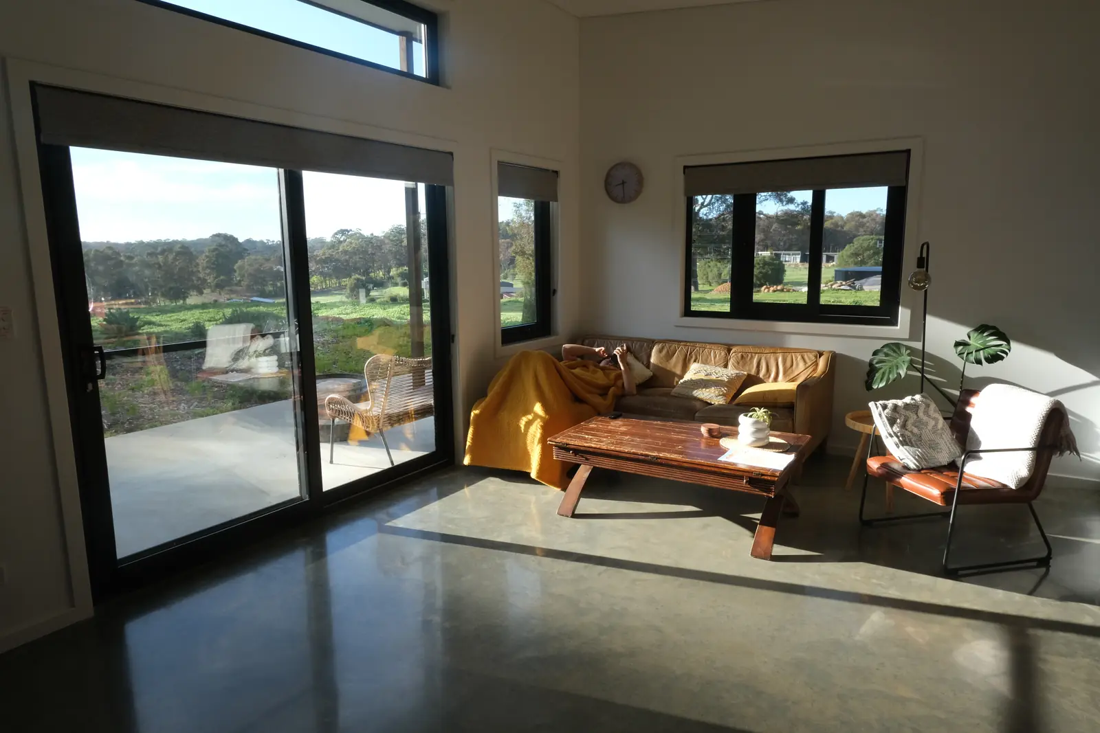 The rental living room